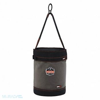 ERGODYNE Bucket Bag Canvas Straight Wall Gray, 436D23