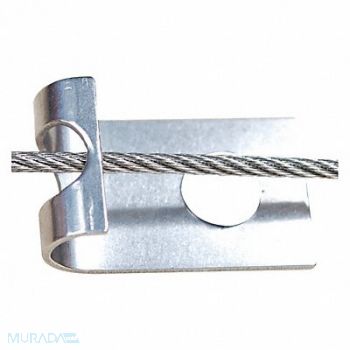 BIRD BARRIER Netting Bracket 1 L Silver PK100, 436G56