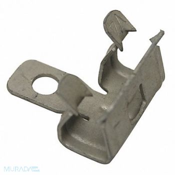 BIRD BARRIER Netting Bracket 1-1/2 L Silver PK100, 436G60