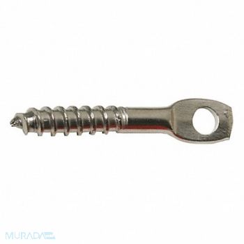BIRD BARRIER Screw Eye 1/4 L Silver PK100, 436G62