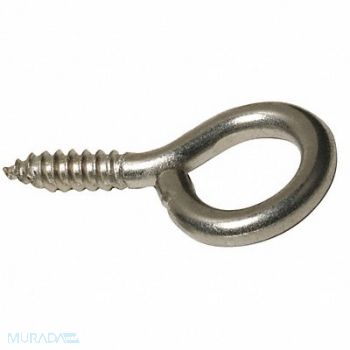 BIRD BARRIER Screw Eye 1/2 L Silver PK20, 436G63