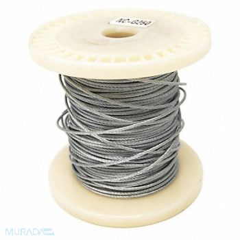 BIRD BARRIER Netting Perimeter Cable 5 L Silver, 436G67