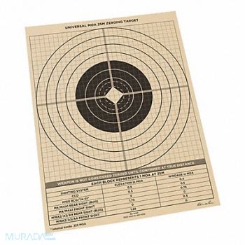 RITE IN THE RAIN Shooting Range 25m Target Paper PK100, 437J02