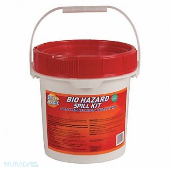 SPILL MAGIC Biohazard Spill Kit Size 1.25 gal., 437J89