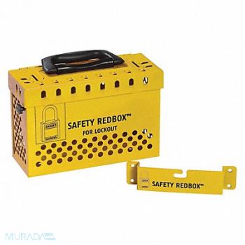 CONDOR Group Lockout Box Yellow 6-7/64 H, 437R33
