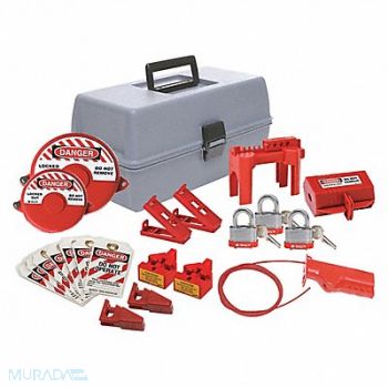 CONDOR Portable Lockout Kit Gray 7-1/2 H, 437R69