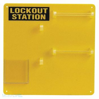 CONDOR Padlock Station Yellow 13-1/2 H, 437R72