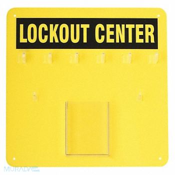 CONDOR Padlock Station Black/Yellow 14 H, 437R77