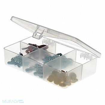 PLANO MOLDING Compartment Box Molded Tension Clr 1 in, 437U04