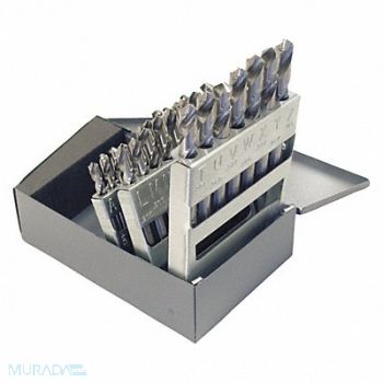 CLEVELAND Screw Machine Drill Bit Set 26pc HSS, 439K51