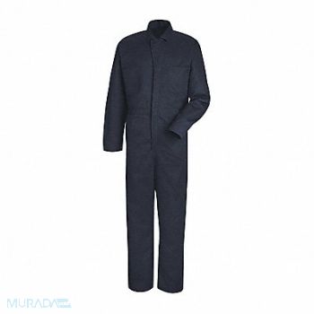 RED KAP Navy Cotton Coveralls, 43A640