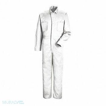 RED KAP Mens Button Front Cotton Coverall, 43A744