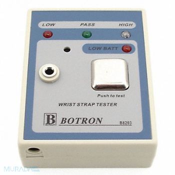 BOTRON COMPANY INC. Portable Wrist Strap Tester, 43CF70