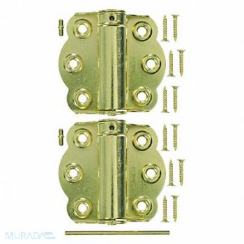 WRIGHT PRODUCTS Adjustable Hinge 2-3/4 in Brass Plate, 43CW36