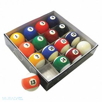 HATHAWAY Pool Table Regulation Billiard Ball Set, 43DY92