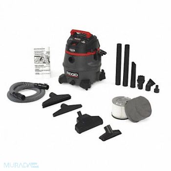 RIDGID Wet/Dry Vacuum 14 gal HEPA Certified, 43FR85