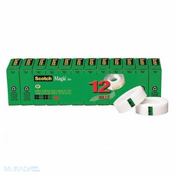 3M Magic Tape 3/4 x1000 in Clear PK12, 43GA23
