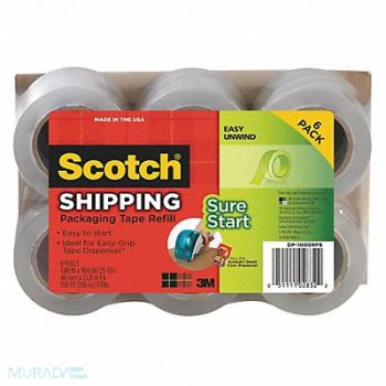 SCOTCH Packaging Tape 1.88 s x 900 in PK6, 43GA49