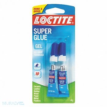 LOCTITE Super Glue Gel Tube 0.07 oz PK2, 43GA57