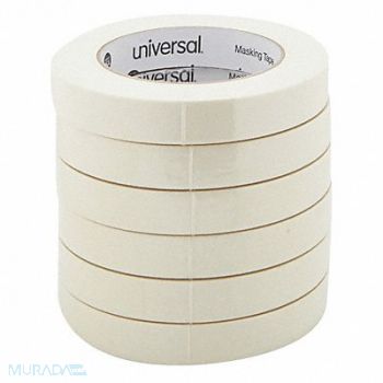 UNIVERSAL Masking Tape 0.75 in x 60 yd. PK6, 43GC38