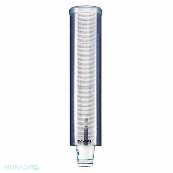 SAN JAMAR Cup Dispenser Water Translucent Blue, 43HH26