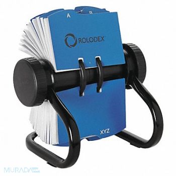 ROLODEX Rotary Card File 400 Card Black, 43KH90