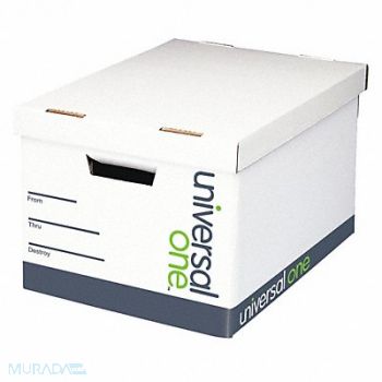 UNIVERSAL ONE Lift-Off Lid Storage Box Lttr/Legal PK12, 43KT74