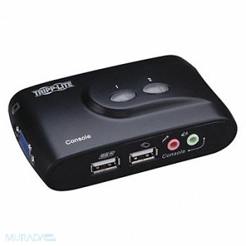 TRIPP LITE KVM 2-Port USB Audio Compact, 43LE09