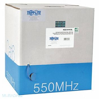 TRIPP LITE Cat6 Cable Bulk Solid PVC Blue 1000ft, 43LU59