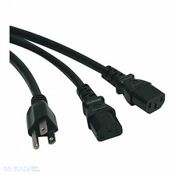 TRIPP LITE Power Cord 5-15P to C13 Y Splitter 6ft, 43LY66
