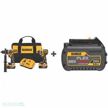 DEWALT Cordless Combo Kit 20.0 V 2 Tools 3 Batt, 43NF74