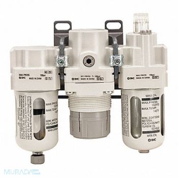SMC Filter/Regulator Lubricator 1/4, 43NJ10