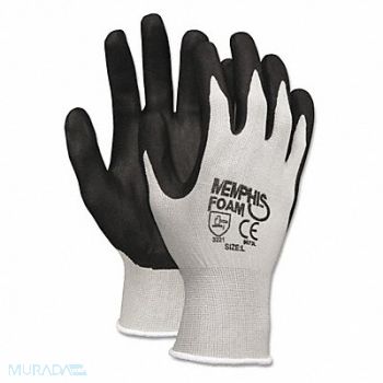 MEMPHIS Gloves Seamless Dipped XL Bk PK12, 43PE25