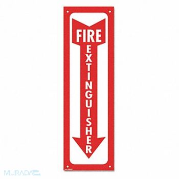 COSCO Sign Fire Extinguisher White, 43PF77