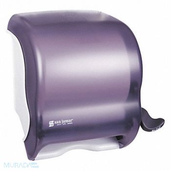 SAN JAMAR Towel Dispenser Lever Roll Classic Black, 43PG87