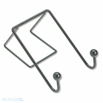 FELLOWES Hook Coat Wall Wire Black, 43PT70