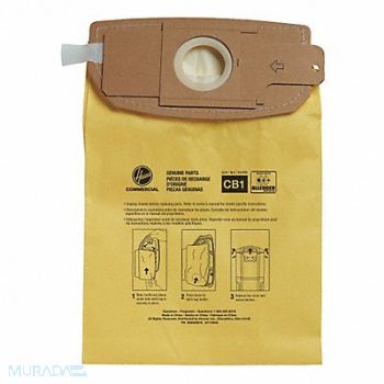 HOOVER COMMERCIAL Vacuum Allergen Bag PK10, 43RE65