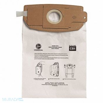 HOOVER COMMERCIAL Vacuum Allergen Bag PK10, 43RE66