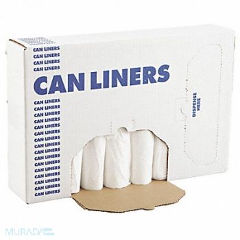 BOARDWALK Can Liner 24x32 White Linear PK500, 43RP63