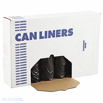 BOARDWALK Can Liner 43x47 Black PK100, 43RP88