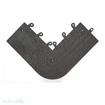 WEARWELL Mat GritShield Corner Bl 6 x15 x15 PK4, 43UN95
