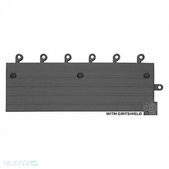 WEARWELL Mat GritShield Ramp Blk Case 6 x18 PK10, 43UN99