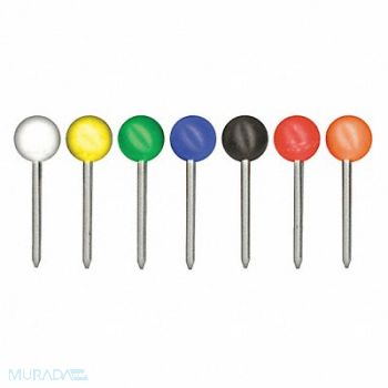 ADVANTUS Maptack Standard Assorted PK100, 43WF26