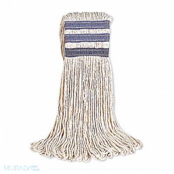 RUBBERMAID COMMERCIAL PRODUCTS Mop Head White Cotton, 43WU80