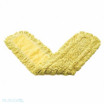 RUBBERMAID COMMERCIAL PRODUCTS Trapper Dust Mop Yellow Cotton/Synthetic, 43WU86
