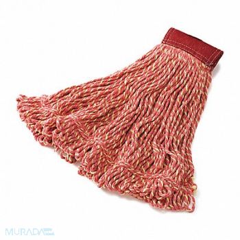 RUBBERMAID COMMERCIAL PRODUCTS Blend Mop Head Red Cotton/Synthetic, 43WU96