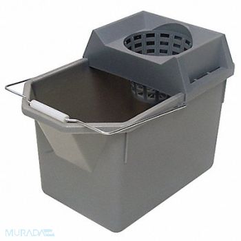 RUBBERMAID COMMERCIAL PRODUCTS Bucket and Strainer Gray 3 3/4 gal, 43WX57