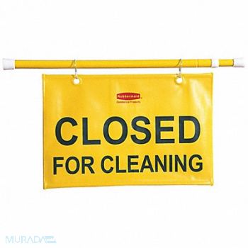 RUBBERMAID COMMERCIAL PRODUCTS Safety Sign Closed for Cleaning 13in H, 43WX60