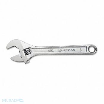 CRESCENT Adjustable Wrench 8 Chrome Carded, 43XJ69