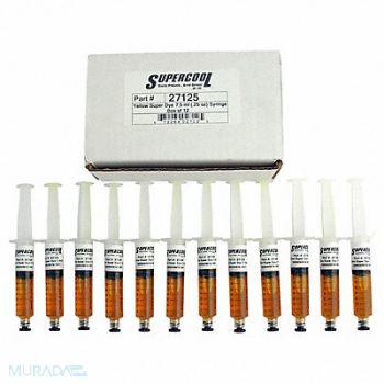 SUPERCOOL A/C Dye Syringes Refills 7 Plastic PK12, 43Y105
